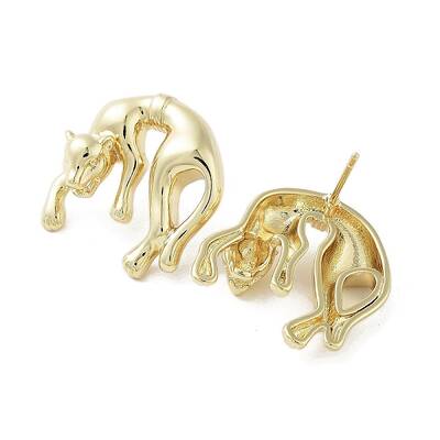 Rack Plating Brass Stud Earring