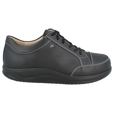 Finn Comfort Huelva Leather Men's Lace Up Shoes - Black - Size:US 8 Men