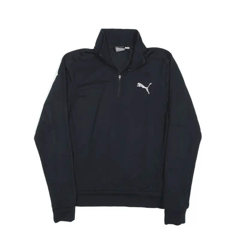 PUMA Sweatshirt Black 1/4 Zip Mens S