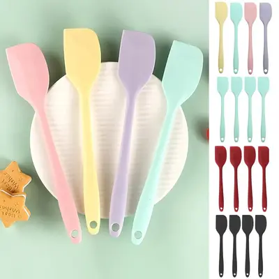 Silicone Spatula Set, 4 Counts/set Heat Resistant Kitchen Spatula, Baking Spatula, Kitchen Utensils for Baking, Spreading & S...