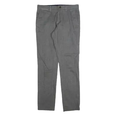 TOMMY HILFIGER Chino Mens Trousers Grey Slim Tapered W30 L30