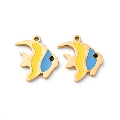 304 Stainless Steel Enamel Charms