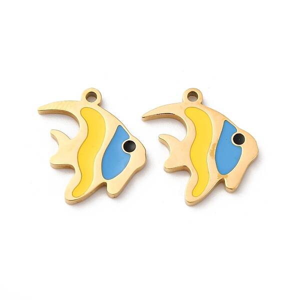 304 Stainless Steel Enamel Charms