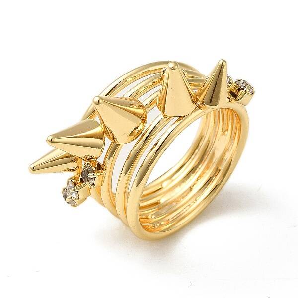 Spike Brass Finger Rings
