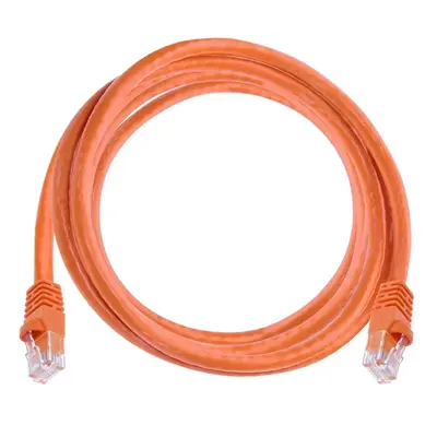 3414 Monoprice Cat6 Ethernet Patch Cable Snagless RJ45 Stranded 550MHz UTP Pure Bare Copper Wire 24AWG 7ft Orange