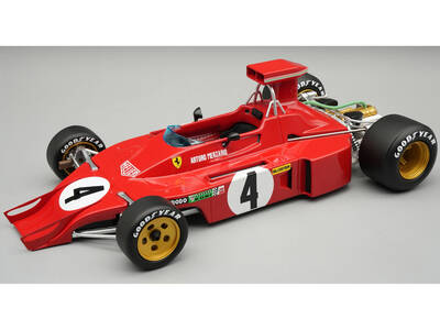 Ferrari 312B3-73 #4 Arturo Merzario Formula One F1 United States GP (1973) Mythos Series with Display Case Limited Editio...
