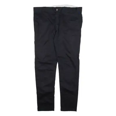 DICKIES Mens Trousers Black Slim Skinny W38 L32