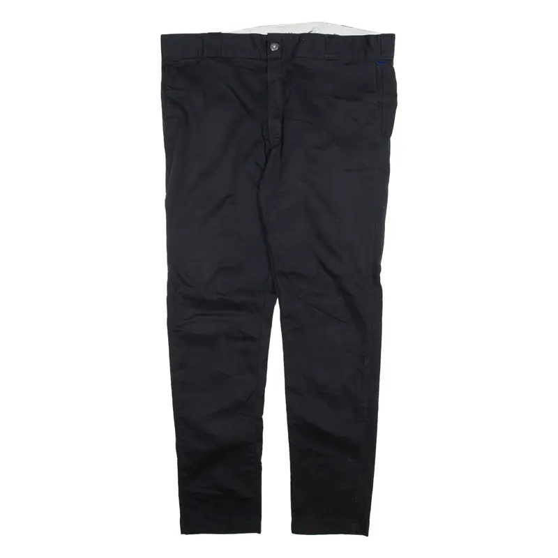 DICKIES Mens Trousers Black Slim Skinny W38 L32