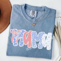 Comfort Colors 4th of July women short sleeve T-Shirt, Mama Shirt, Fourth of July American USA Tee, Merica Shirt, God Bless A...