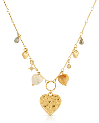 True Love Charm Necklace | Metal Color: Gold