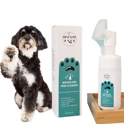 TQT Pet Paw Cleaner Cats Dog Feet Cleaner 100ml Pet Paw Cleanser Deep Cleansing Dog, Foot Pad Care Gentle, Effective Cat Dog ...