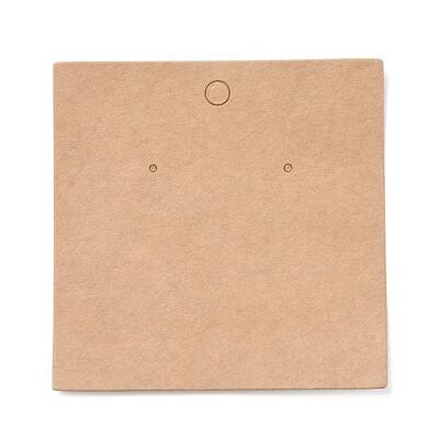 Blank Kraft Paper Earring Display Cards
