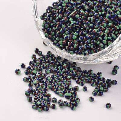 12/0 Opaque Colours Seep Glass Beads