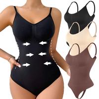 Women's Solid Adjustable Strap Sports Bodysuit, Ladies Scoop Neck Sleeveless Sportswear for Indoor Outdoor Wear, Gym Fitness ...