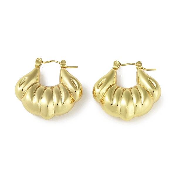 Ion Plating(IP) 304 Stainless Steel Hoop Earrings for Women