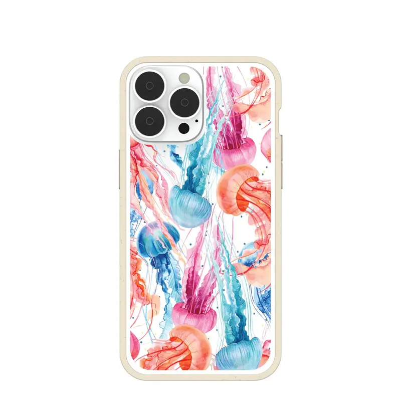 Clear Jellyfish iPhone 13 Pro Max Case With London Fog Ridge