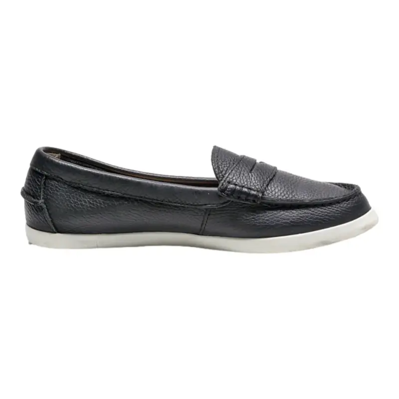 COLE HAAN Loafer Shoes Black Leather Womens UK 7.5