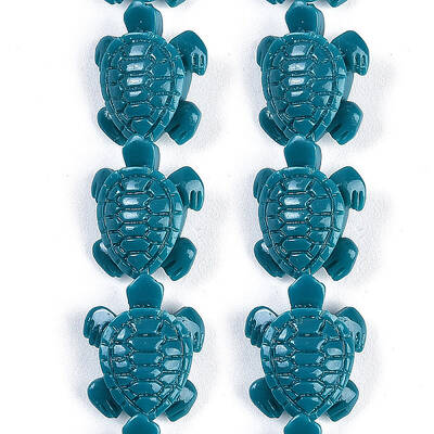 Synthetic Coral Carved Beads Strands