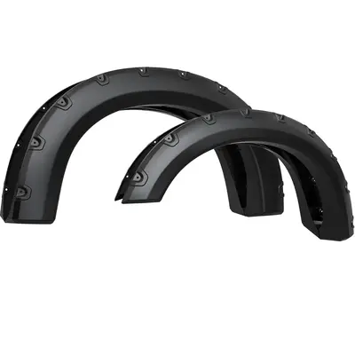 YITAMOTOR® 2008-2010 Ford F-250 F-350 Super Duty Fender Flares, Textured Matte Black Finish