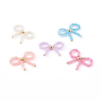 Handmade Glass Seed Beads Woven Pendants