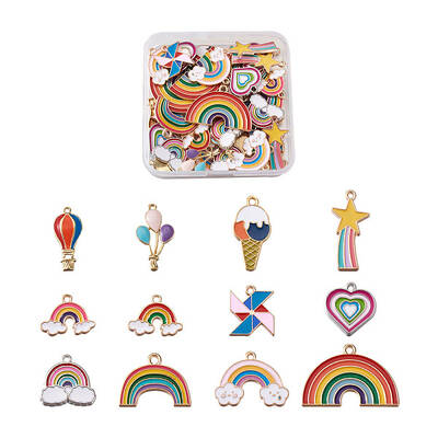 Alloy Enamel Pendants