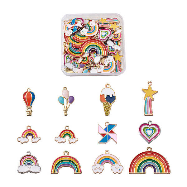 Alloy Enamel Pendants