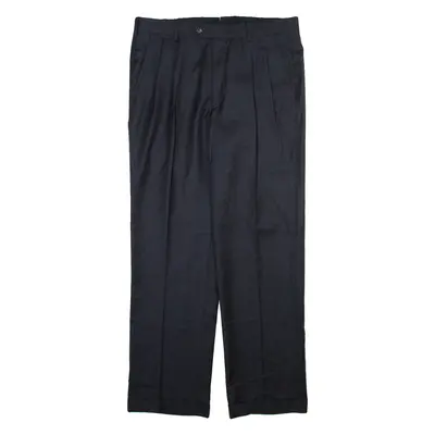 Mens Trousers Grey Relaxed Straight W35 L31