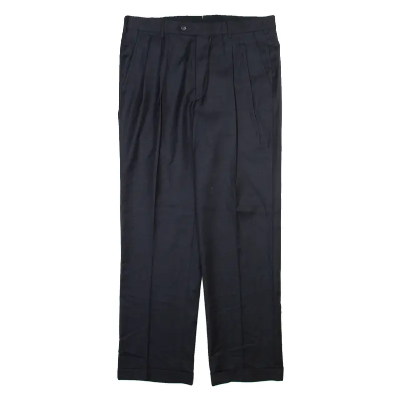 Mens Trousers Grey Relaxed Straight W35 L31