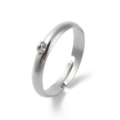 Non-Tarnish 304 Stainless Steel Open Cuff Rings Findings