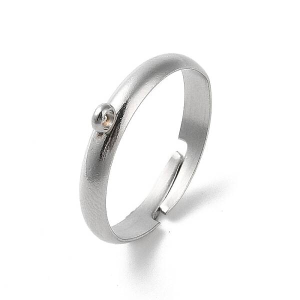 Non-Tarnish 304 Stainless Steel Open Cuff Rings Findings