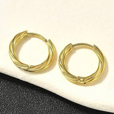 304 Stainless Steel Hoop Earrings for Women
