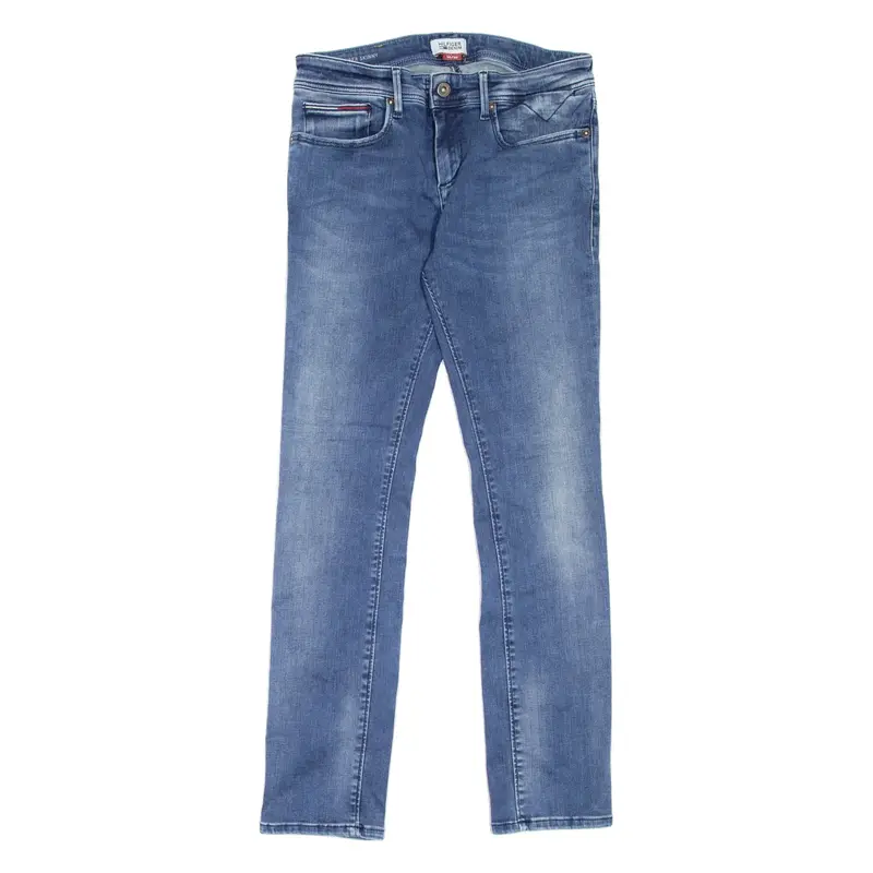 TOMMY JEANS Saxton Mens Jeans Blue Slim Skinny Stone Wash W30 L30
