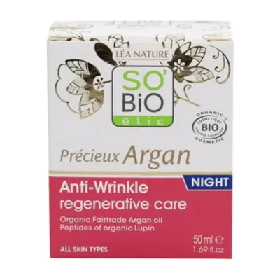 LÉa nature so bio étic Précieux Argan - Regenerating Anti-Wrinkle Night Cream, 50 ml