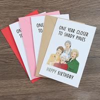 Funny Birthday Card, 3 Counts/set Birthday Greeting Card with Multicolor Envelopes, Birthday Gift for Mom Grandma, Friendship...