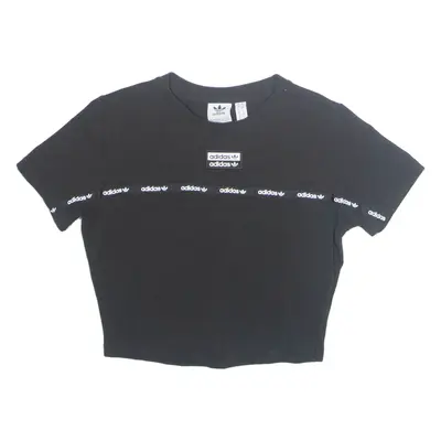 ADIDAS Cropped Womens T-Shirt Black S