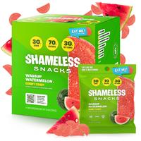 Wassup Watermelon - Keto & Vegan Gummies (6 Bags), 3g Net Carbs, 3g Sugar, Gluten-Free, 70 calories per bag, healthy sweet sn...