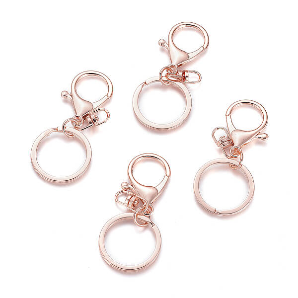 Iron Alloy Lobster Claw Clasp Keychain