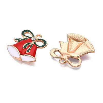 Christmas Theme Alloy Enamel Pendants