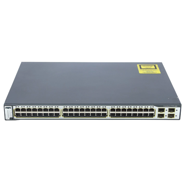 WS-C3750-48TS-E Cisco WS-3750-48TS 48-Port + 4-Port SFP Layer 3 Switch