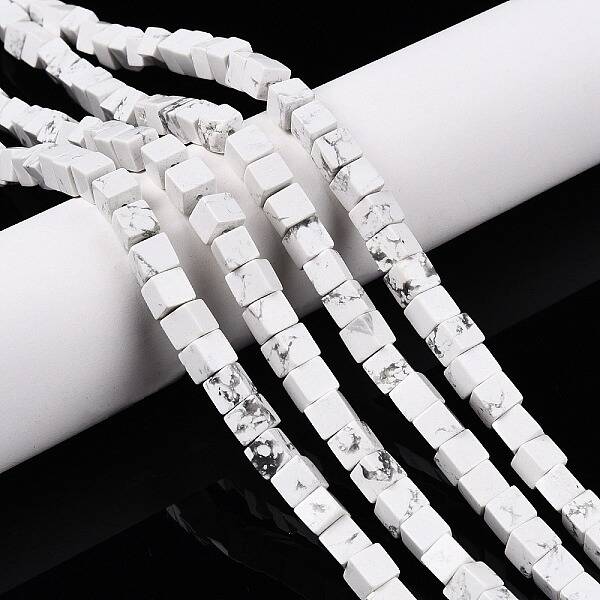 Natural Howlite Beads Strands
