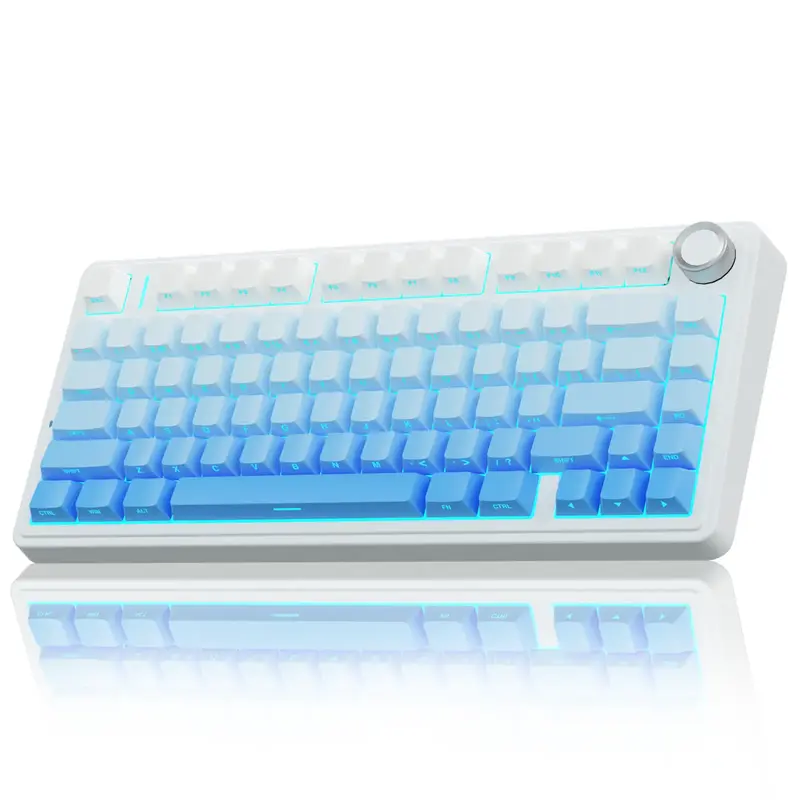 AULA F75 Pro Wireless Gaming Mechanical Keyboard, Knob Control 75% Washer Hot Swappable Custom Keyboard, Tri-Mode Connect RGB...