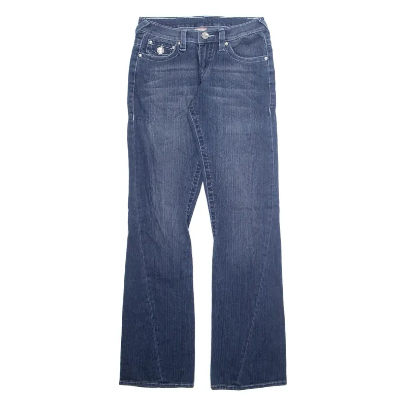 TRUE RELIGION Womens Jeans Blue Regular Bootcut Stone Wash W28 L32