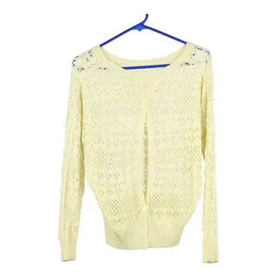 Unbranded Crochet Top - Medium Yellow Cotton Blend