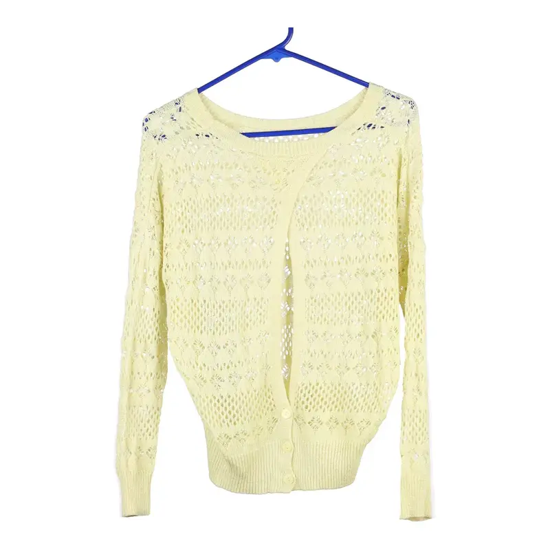 Unbranded Crochet Top - Medium Yellow Cotton Blend