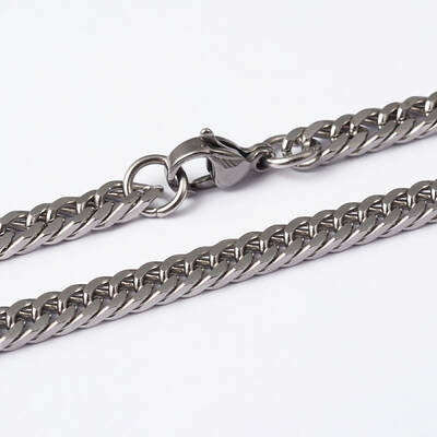 Tarnish Resistant 304 Stainless Steel Curb Chain Necklaces