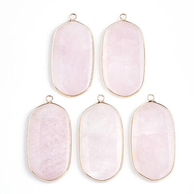 Natural Rose Quartz Pendants