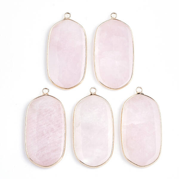 Natural Rose Quartz Pendants