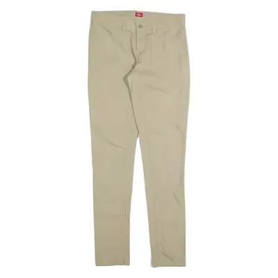 DICKIES Mens Trousers Beige Slim Tapered W30 L32