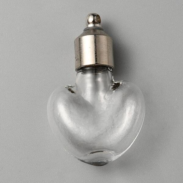 Clear Glass Vial Pendants