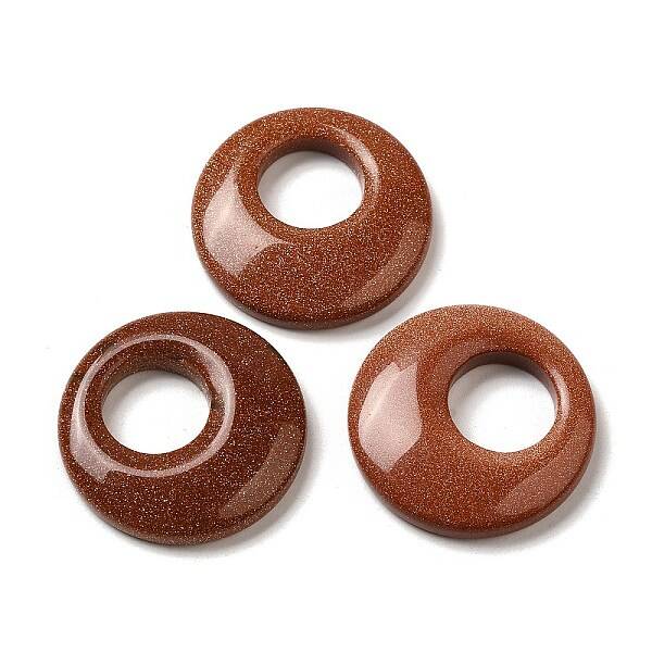 Synthetic Goldstone Pendants